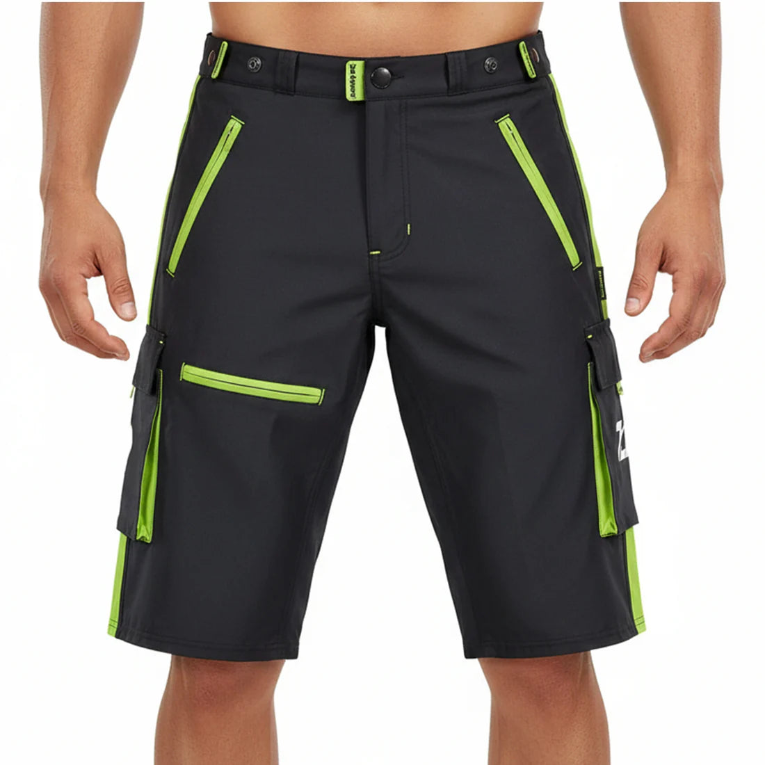 Men’s Red MTB Cycling Shorts with Padded Inner | Breathable Baggy Riding Shorts