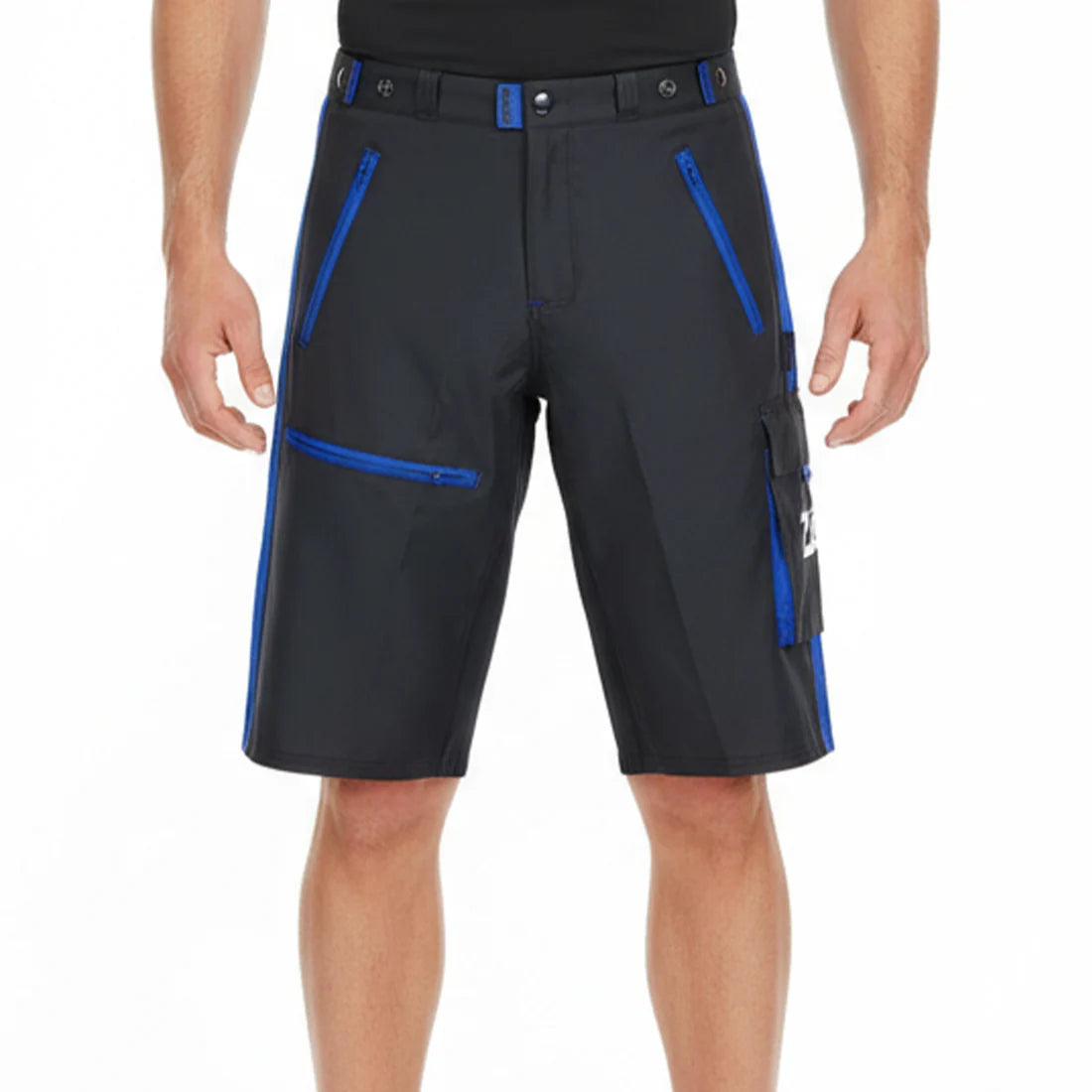 Men’s Black & Green MTB Cycling Shorts with Padded Inner | Breathable Riding Shorts