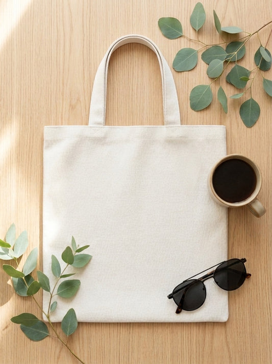 ZEE APPAREL Blank Cotton Canvas Tote Bags, Natural Reusable Shopping Bags for DIY Crafts, Painting, Printing, Embroidery, Gifts, Parties, Weddings & Everyday Use